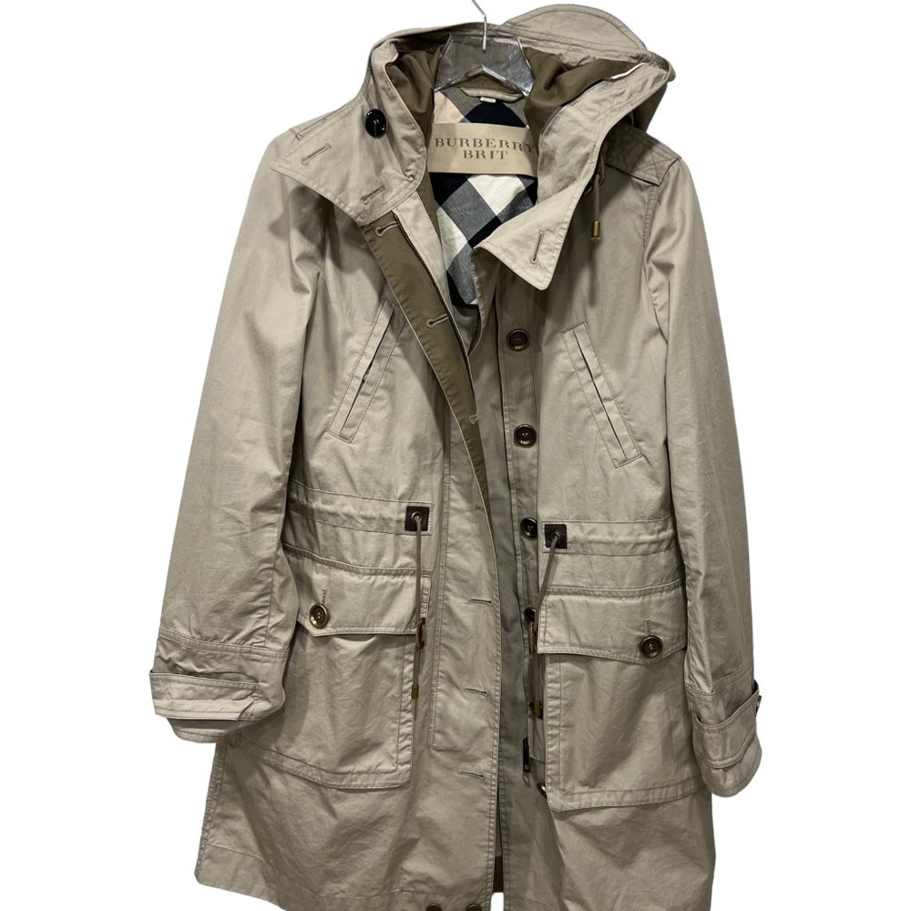 Burberry Tan Hooded Jacket